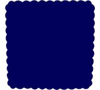 PuntoCasaStore 100 PZ Velo VELI di Fata Tulle Organza VELETTI BOMBONIERE 24x24 CM Quadro Smerlato Fai da Te Confetti Blu
