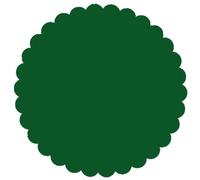 PuntoCasaStore 100 PZ Velo VELI di Fata Tulle Organza VELETTI BOMBONIERE DIAM.24 CM Tondo Smerlato Fai da Te Confetti Verdone