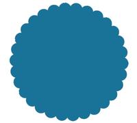 PuntoCasaStore 100 PZ Velo VELI di Fata Tulle Organza VELETTI BOMBONIERE DIAM.24 CM Tondo Smerlato Fai da Te Confetti Turchese