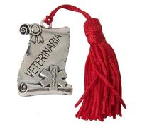 PuntoCasaStore 12 pz Ciondolo zama Laureato in veterinaria con Nappina bomboniera Laurea
