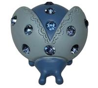 PuntoCasaStore 12 pz Coccinella Resina Strass Celeste 5x4xh.2,5 cm bomboniera segnaposto Idea Regalo