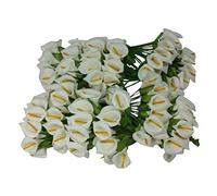PuntoCasaStore 144 Fiorellini Calle BOMBONIERE Comunione Matrimonio c/Foglia (Bianco)