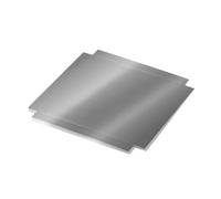 PuntoCasaStore 20 PZ Fondi Scatola Quadrati con Rialzo 1 CM Base Elegante per Bomboniere e Scatole Trasparenti (Argento, 8x8 cm)