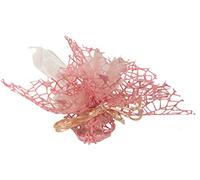 PuntoCasaStore 20 PZ Sacchetto PORTACONFETTI BOMBONIERA Polycotton Rete + Velo Organza + Nastro AUTOTIRANTE Old Pink