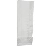 PuntoCasaStore 50 PZ Buste Trasparenti per Alimenti OPP Fondo Quadro Sacchetto con Base (6x4x22 CM)