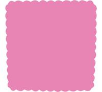 PuntoCasaStore 50 PZ Velo VELI di Fata Tulle Organza VELETTI BOMBONIERE 24x24 CM Quadro Smerlato Fai da Te Confetti Rosa