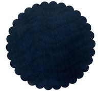 PuntoCasaStore 50 PZ Velo VELI di Fata Tulle Organza VELETTI BOMBONIERE DIAM.24 CM Tondo Smerlato Fai da Te Confetti Blu