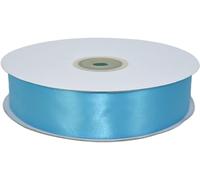 PuntoCasaStore Nastro Doppio Raso Rotolo da 50 Metri Doppia Faccia COLORATO Satin Ribbon BOMBONIERE Confezioni Regalo Fai da Te Artigianato Decorazioni Feste 80 Colori (40 MM, Turchese 4036)