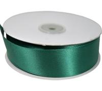 PuntoCasaStore Nastro Doppio Raso Rotolo da 50 Metri Doppia Faccia COLORATO Satin Ribbon BOMBONIERE Confezioni Regalo Fai da Te Artigianato Decorazioni Feste 80 Colori (40 MM, Verde Scuro (F))