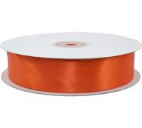 PuntoCasaStore Nastro Doppio Raso Rotolo da 50 Metri Doppia Faccia COLORATO Satin Ribbon BOMBONIERE Confezioni Regalo Fai da Te Artigianato Decorazioni Feste 80 Colori (40 MM, Arancio BRILLANTE4014)