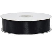 NASTRO DOPPIO RASO ROTOLO DA 50 METRI DOPPIA FACCIA COLORATO SATIN RIBBON BOMBONIERE CONFEZIONI REGALO FAI DA TE ARTIGIANATO DECORAZIONI FESTE 80 COLORI (40 MM, NERO 4030)
