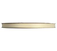 PuntoCasaStore Nastro in Gros Grain Grosgrain da 50 Metri COLORATO BOMBONIERE Confezioni Regalo Fai da Te Artigianato Bouquet Decorazioni Feste (6 MM, Panna)