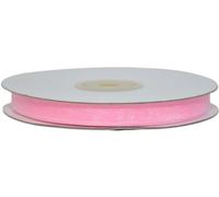 PuntoCasaStore Nastro in Organza da 50 Metri COLORATO Trasparente BOMBONIERE Confezioni Regalo Fai da Te Artigianato Bouquet Decorazioni Feste 30 Colori (Rosa, 10 MM)