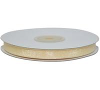 PuntoCasaStore Nastro in Organza da 50 Metri COLORATO Trasparente BOMBONIERE Confezioni Regalo Fai da Te Artigianato Bouquet Decorazioni Feste 30 Colori (Avorio, 6 MM)