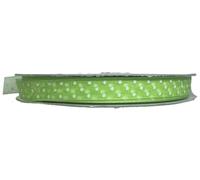 PuntoCasaStore Nastro in Organza Pois 10 MM Rotolo da 50 Metri Verde Mela Pois