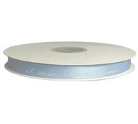 PuntoCasaStore Nastro in Raso 10 MM Rotolo da 50 MT Celeste con Scritta Il Mio Battesimo