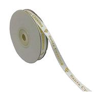 PuntoCasaStore Nastro Raso Bianco 10 mm x 25 Metri Scritta Santa Cresima