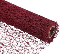 PuntoCasaStore Rotolo Rete Spider Polycotton Traforato 48cm*5 Yards | Bordeaux