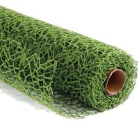 PuntoCasaStore Rotolo Tulle Rete Spider Traforata Polycotton 48 cm x 5 Yards 4,60 Metri Confezioni Regalo Decorazioni Floreali bomboniere Eventi Fai da Te Elegante Resistente (Verde Muschio)