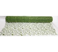 PuntoCasaStore Rotolo Tulle Rete Spider Traforata Polycotton 48 cm x 5 Yards 4,60 Metri Confezioni Regalo Decorazioni Natale Floreali Eventi Fai da Te Elegante Resistente (Verde Glitter)