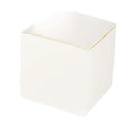 PuntoCasaStore Scatola bomboniera Cartone Pieghevole Avorio Matrimonio Battesimo Comunione segnaposto Decorazione Elegante Confezione Regalo Cerimonia (Box) (Avorio 9x9x9 CM, 20 Pz)