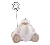 PuntoCasaStore Segnaposto Carrozza Porcellana Bomboniera Battesimo Comunione Cresima Matrimonio Portafoto Bimba Bimbo Evento Cerimonia Decorazione Tavola Confettata Lotti Multipli Idea Regalo (1 PZ)