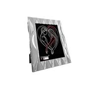 Puntofotoidee Cornice da Tavolo Alice in Silver Plate, Eleganza e Versatilità per Foto di Vari Formati (Silver Plate, 15x20)