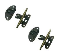 puntoluceled Cerniera Mobili Antichi Arte Povera Bronzata Confezione 2 Pezzi | Ante in Battuta Barocco Retrò | Basetta Scodellino O27mm