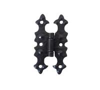 PuntoLuceLed Cerniera Rustica Decorativa effetto ferro battuto Nero - Stile Arte Povera per mobili, ante e porte in legno