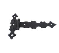 PuntoLuceLed Cerniera Rustica Decorativa effetto ferro battuto Nero - Stile Arte Povera per mobili, ante e porte in legno