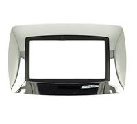 puntoluceled Placca Bombe bombata in tecnopolimero compatibile con BTicino Living International 3 moduli Cromo Lucido - Cornice frontale da incasso cassetta 503