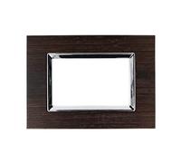 puntoluceled Placca Elegance Effetto Vetro Compatibile con BTicino Matix 3 Moduli | O | 503 504 506 (3 POSTO)