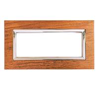 puntoluceled Placca Elegance Effetto Vetro Compatibile con BTicino Matix 6 Moduli | 503 504 506 (6 POSTI)