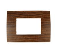puntoluceled Placca in tecnopolimero compatibile con Vimar Arke 3 moduli Radica - Cornice frontale da incasso cassetta 503