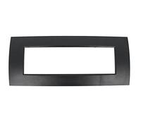 puntoluceled Placca Quadra in tecnopolimero compatibile con BTicino Living Light 7 moduli Nero - Cornice frontale da incasso cassetta 507
