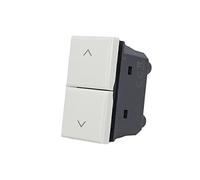 puntoluceled Pulsante Saliscendi 1P+1P Tapparella compatibile con BTicino Axolute - Bianco - Modulo da incasso