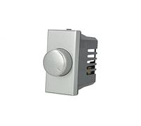puntoluceled Regolatore Dimmer a Manopola 220V compatibile con BTicino Axolute - Silver - Modulo da incasso