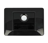 puntoluceled Segnapasso LED 1,6W 220V Incasso Scatola 503 | Placca e Supporto Inclusi | Nero | Luce Calda (Luce Calda, Nero)