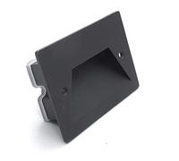 puntoluceled Segnapasso LED Esterno 3W IP65 Incasso | Luce Calda | Scale Sentiero Giardino Viale | 503 (NERO, 3000K)