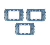 puntoluceled Supporto Telaio portafrutti compatibile con Vimar Arke 3 moduli - Incasso cassetta 503