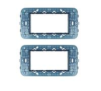 puntoluceled Supporto Telaio portafrutti compatibile con Vimar Arke 4 moduli - Incasso cassetta 504