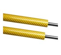 Puntoni Cofano Supporto Sollevamento Ammortizzatore Idraulico Rimontano Molle Degli Asta Pistone Per Nissan Per Cube Z11 2002-2008 Supporti Sollevamento Cofano Anteriore(Yellow carbon fiber)