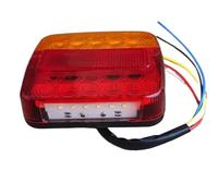Punxdda Gruppo Fanale Posteriore Fanale Posteriore 12V Indicatore Direzione 26 LED Luce Posteriore Luce Targa Luce Retromarcia Freno Stop Rimorchio Camion Luci posteriori esterne(1pcs)