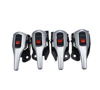 Punxdda Maniglia della portiera dell'auto Per Toyota Per Corolla Per Matrix Per Scion Nero Esterno Argento Interno Auto Maniglia Della Porta Anteriore Posteriore Sinistra Destra(4 Pcs Inside KIt)