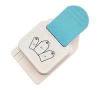 Punzonatrice 3 in 1 per etichette artigianali, 3,8/2/6,3 cm, punzonatrice per etichette regalo, per progetti fai da te, creazione di biglietti, scrapbooking, artigianato, perfurador, perforatrice fai