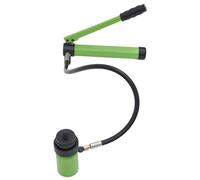 Punzonatrice idraulica 80 kN trapano con 1/2", 3/4", 1-1/4", 1-1/2", 2", apertura 22,5 mm - 61,5 mm, pompa a mano in acciaio, strumento per fori cilindro, pompa idraulica manuale (verde)