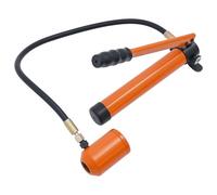 Punzonatrice idraulica 80kN - Set da 6 pezzi con hub da 25 mm, dimensioni fori da 1/2" a 2", impugnatura ergonomica e valigetta per il trasporto per punzonatura precisa in acciaio e metallo (arancione