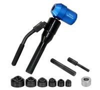 Punzonatrice Idraulica, Punzonatrice Elettrica, Punzoni a espulsione da 22,5 mm a 61,5 mm, kit di utensili for scavatrice idraulica con 6 matrici, le matrici for punzonatura sono frese secondarie(8)