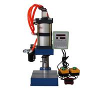 Punzonatrice Pneumatica, Punzonatrice da Tavolo con Doppia Modalità di Controllo e Controller Display, Pressione Operativa 0,4-0,7 Mpa, 200 Kg / 440 Libbre, per Lamiera