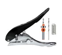 Punzonatrice Portatile, Perforatrice A Foro Singolo per Carta, Cartone, Pla7360